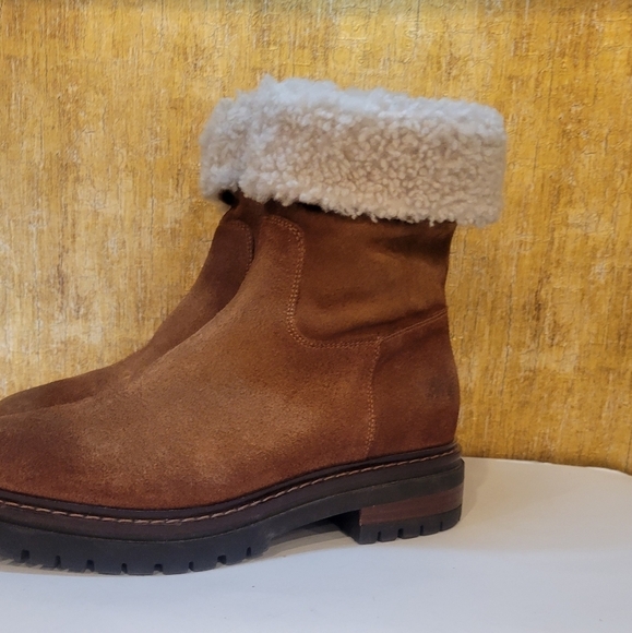 Shearling Cuff Ankle Boots Celtic & Co Women's Size 40 - Picture 4 of 11